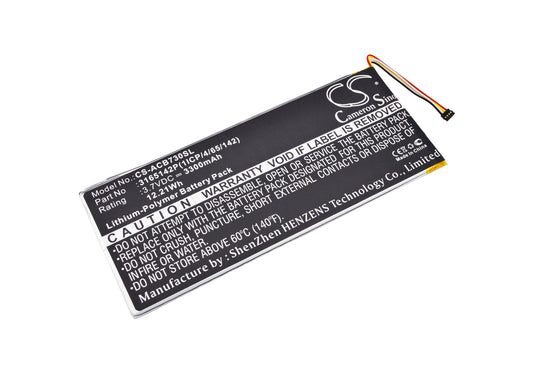 3.7V 3300mAh/12.21Wh Li-Polymer Tablet Battery for Acer