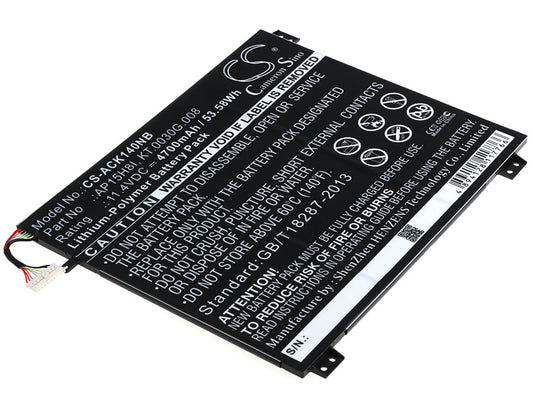 11.4V 4700mAh/53.58Wh Li-Polymer Notebook/Laptop Battery for Acer