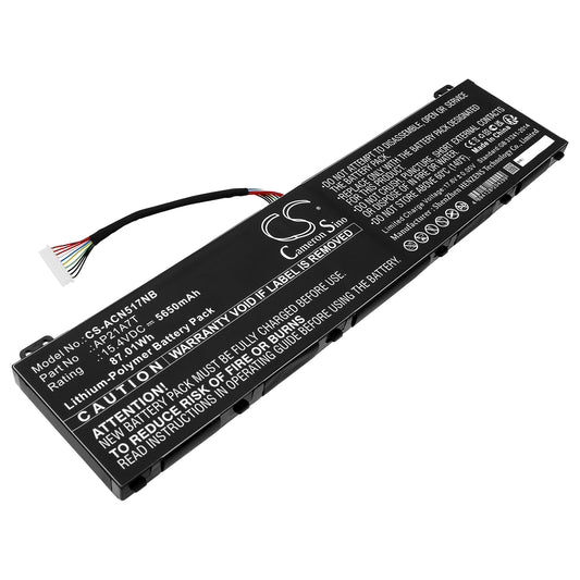 CS-ACN517NB Replacement Battery – Compatible with Nitro 5 AN517-55-50NF, Nitro 5 AN517-55-50P0, Nitro 5 AN517-55-523H, Nitro 5 AN517-55-53ZU, Nitro 5 AN517-55-55AM, Nitro 5 AN517-55-56G1, Nitro 5 AN517-55-5794, Nitro 5 AN517-55-57WA, Nitro 5 AN517-55-70QP, Nitro 5 AN517-55-713K, Nitro 5 AN517-55-715X, Nitro 5 AN517-55-72FC, Nitro 5 AN517-55-72GU, Nitro 5 AN517-55-72R4, Nitro 5 AN517-55-72VY, Nitro 5 AN517-55-731L, Nitro 5 AN517-55-738R, Nitro 5 AN517-55-73NJ, Nitro 5 AN517-55-73VP, Nitro 5