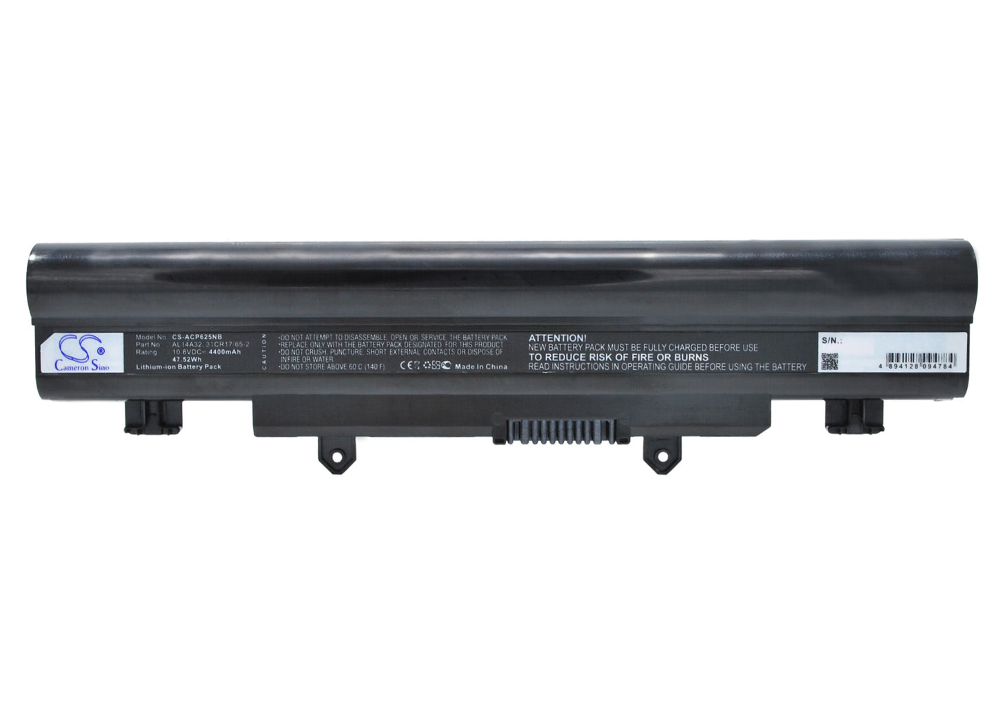 10.8V 4400mAh/47.52Wh Li-ion Notebook/Laptop Battery for Acer