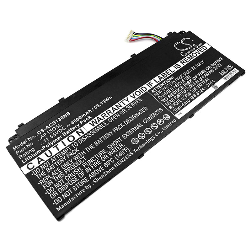 11.55V 4600mAh/53.13Wh Li-Polymer Notebook/Laptop Battery for Acer