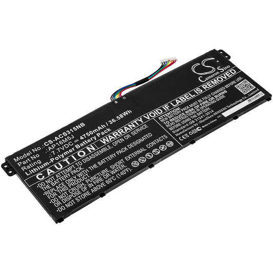 7.7V 4750mAh/36.58Wh Li-Polymer Notebook/Laptop Battery for Acer