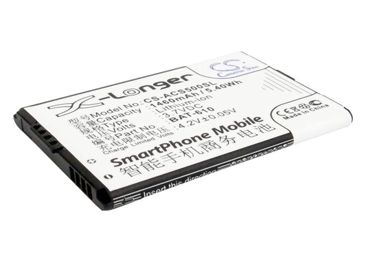 3.7V 1460mAh/5.40Wh Li-ion Mobile/SmartPhone Battery for Acer