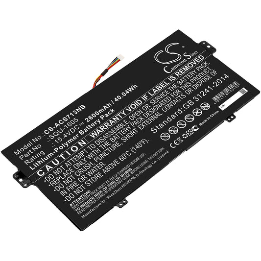 CS-ACS713NB Replacement Battery – Compatible with SF713-51, SF713-51-M0AK, SF713-51-M0BQ, SF713-51-M0PP, SF713-51-M12M, SF713-51-M16U, SF713-51-M1XS, SF713-51-M25G, SF713-51-M25X, SF713-51-M2W5, SF713-51-M2XL, SF713-51-M3BG, SF713-51-M3SX, SF713-51-M3UA, SF713-51-M494, SF713-51-M4FA, SF713-51-M4HA, SF713-51-M4TC, SF713-51-M51W, SF713-51-M5GQ, SF713-51-M5HS, SF713-51-M5PJ, SF713-51-M5PZ, SF713-51-M5RM, SF713-51-M61U, SF713-51-M6CT, SF713-51-M6K9, SF713-51-M6P9, SF713-51-M6R6, SF713-51-M6VV,