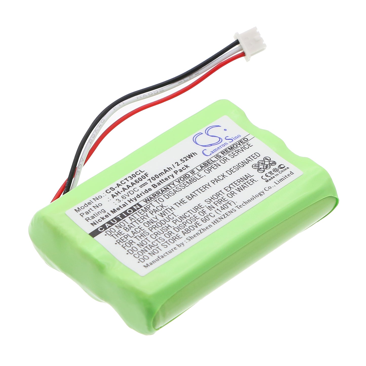 3.6V 700mAh Ni-MH Cordless Phone Battery for Elmeg