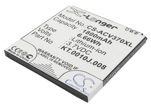 3.7V 1800mAh/6.66Wh Li-ion Mobile/SmartPhone Battery for Acer