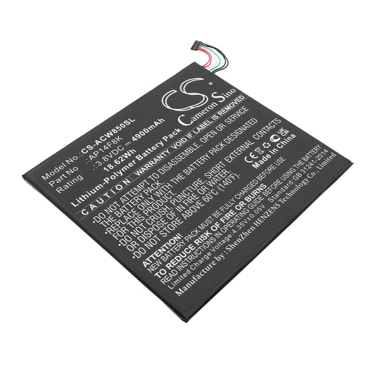 3.8V 4900mAh/18.62Wh Li-Polymer Tablet Battery for Acer