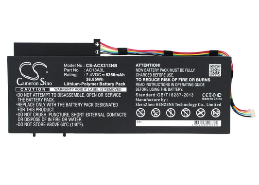 7.4V 5250mAh/38.85Wh Li-Polymer Notebook/Laptop Battery for Acer