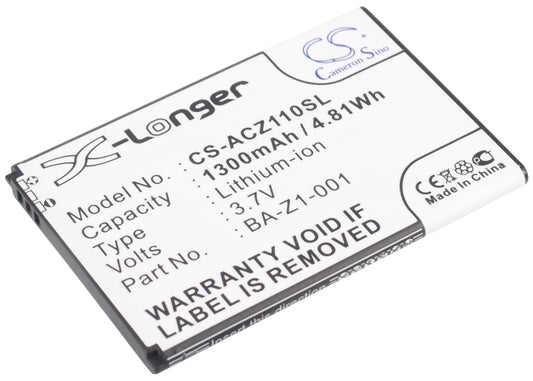 3.7VV 1300mAh/4.81Wh Li-ion Mobile/SmartPhone Battery for Acer