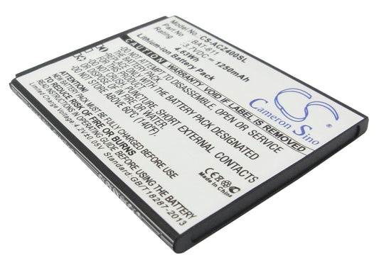3.7V 1250mAh/4.63Wh Li-ion Mobile/SmartPhone Battery for Acer