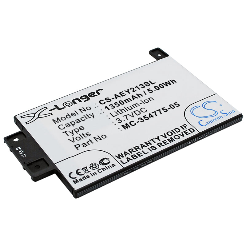 3.7V 1600mAh/5.92Wh Li-ion Ebook/eReader Battery for Amazon