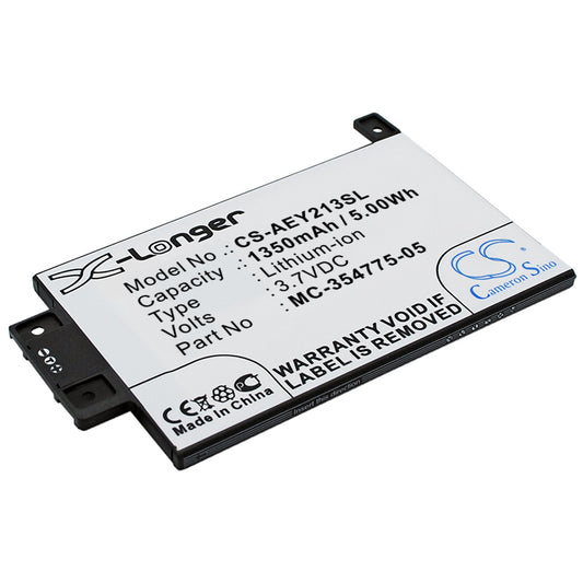 3.7V 1600mAh/5.92Wh Li-ion Ebook/eReader Battery for Amazon