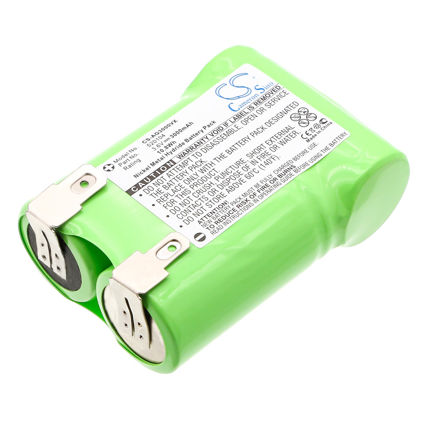 3.6V 3000mAh Ni-MH Vacuum Battery for AEG