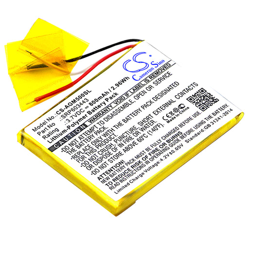 3.7V 800mAh/2.96Wh Li-Polymer Wireless Headset Battery for Astro