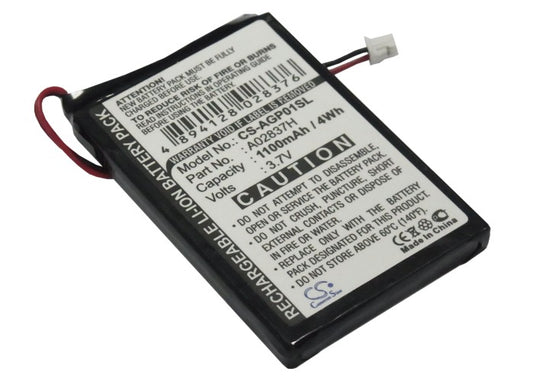 3.7V 1100mAh Li-ion PDA/Pocket PC Battery for Audio Guidie