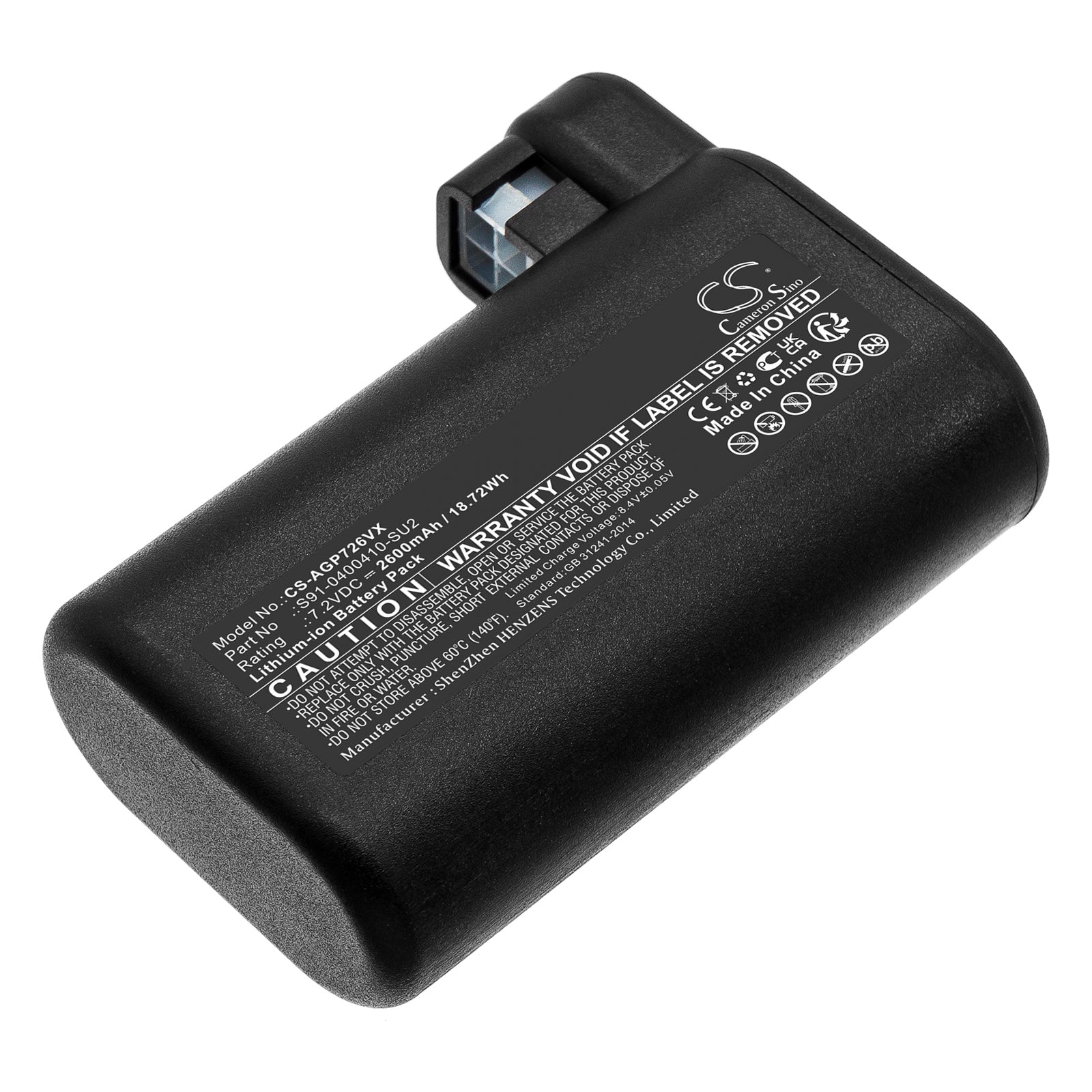 CS-AGP726VX Replacement Battery – Compatible with 900258195, 900277268, 900277283, 900277478, 900277479, 900277483, 900277485, 900277487, Electrolux Osiris, RX7-1-TM, RX8, RX8-1-4SWN, RX8-1-4WN, RX9, RX9-1-IBM, RX9-1-SGM, RX9-2-4ANM, RX9-2-4STN, RX92-6STN, Saugroboter RX9-1-SGM