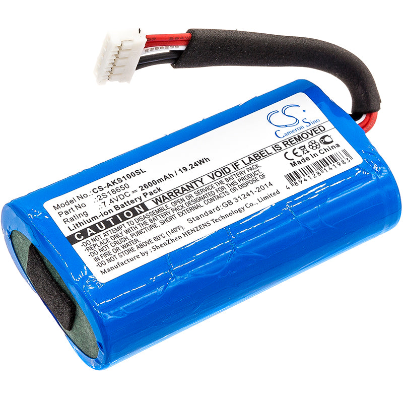 7.4V 2600mAh/19.24Wh Li-ion Speaker Battery for Anker