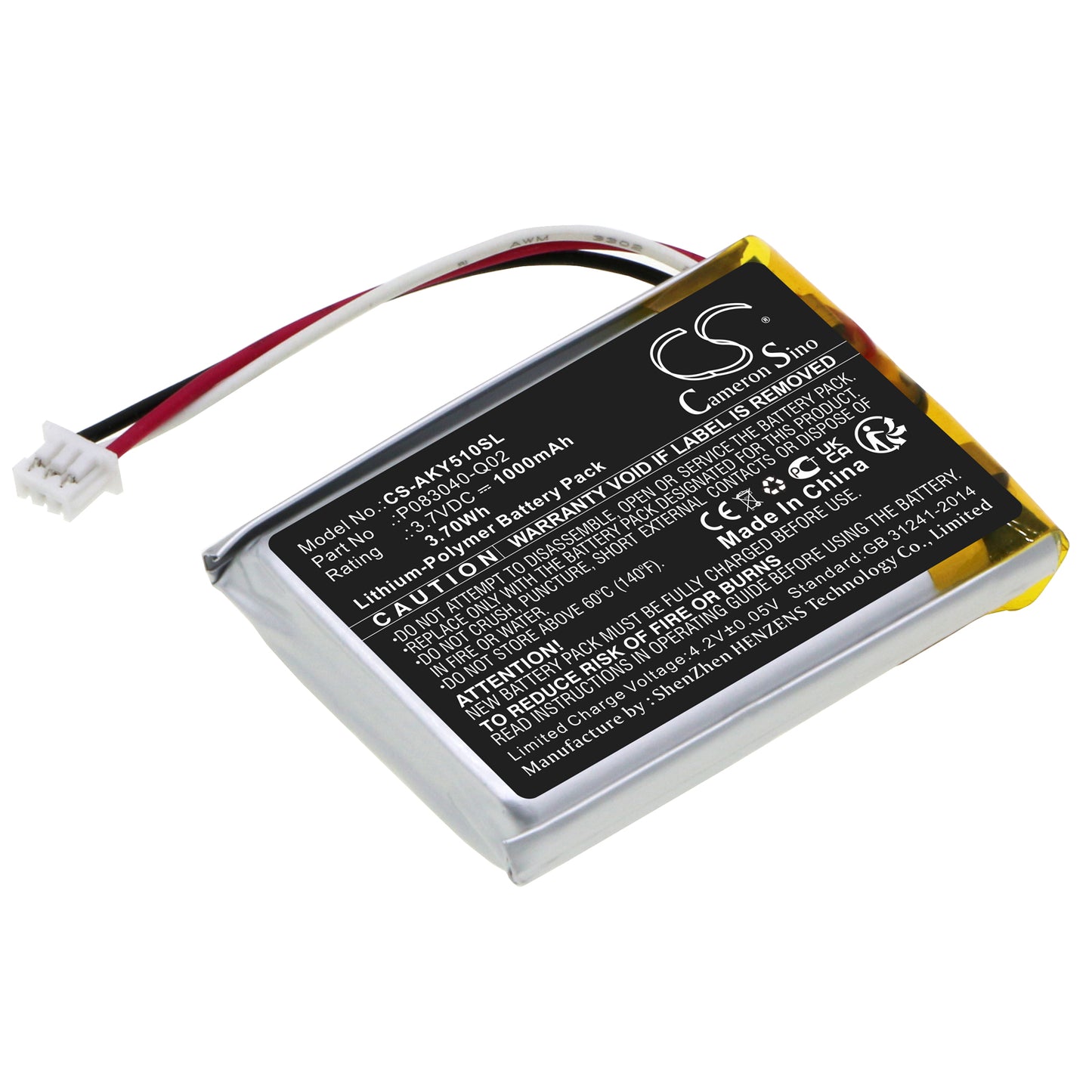 CS-AKY510SL Replacement Battery – Compatible with C50BT, Y50BT