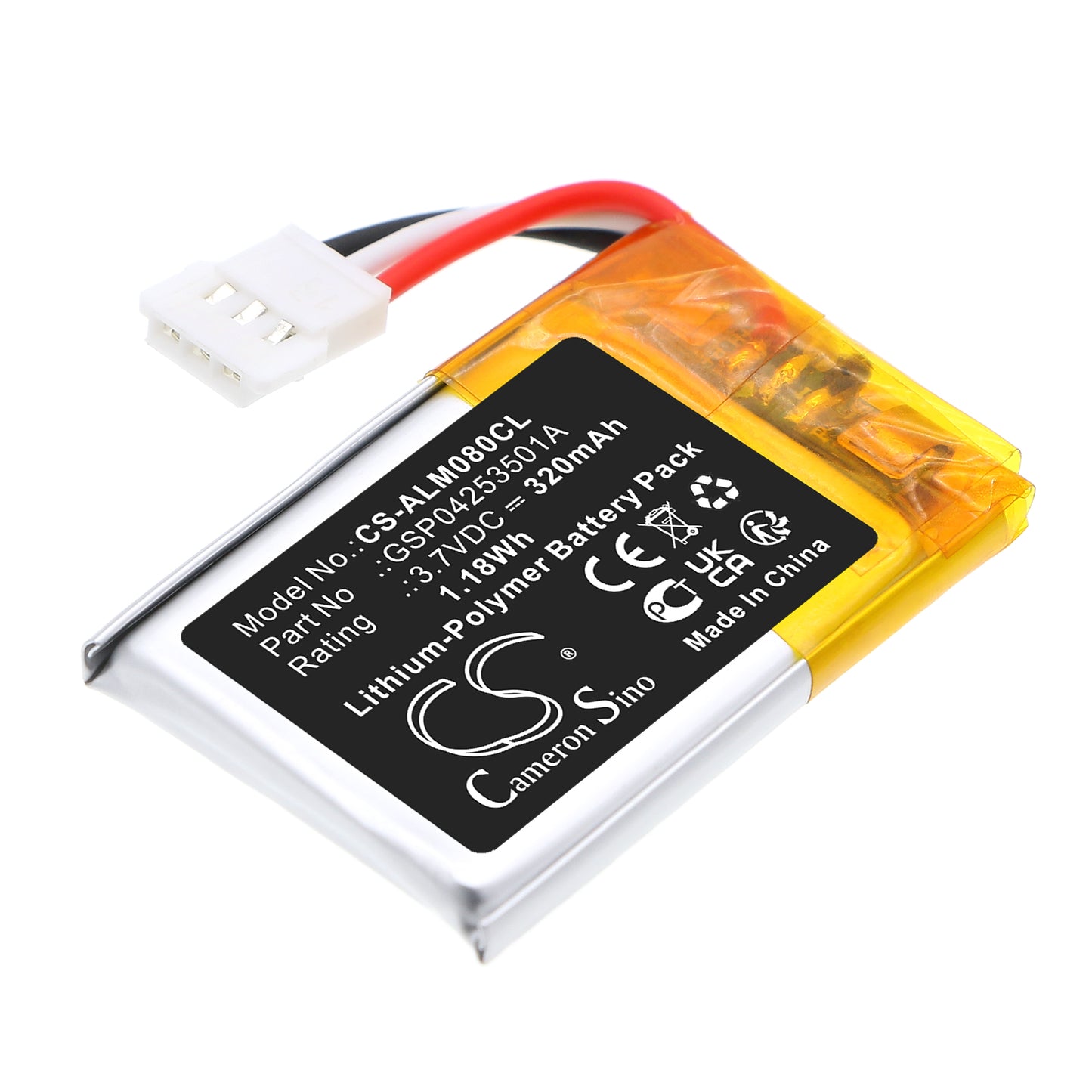 CS-ALM080CL Replacement Battery – Compatible with 3MG08009AA, Wide Band 4.1 Bluetooth