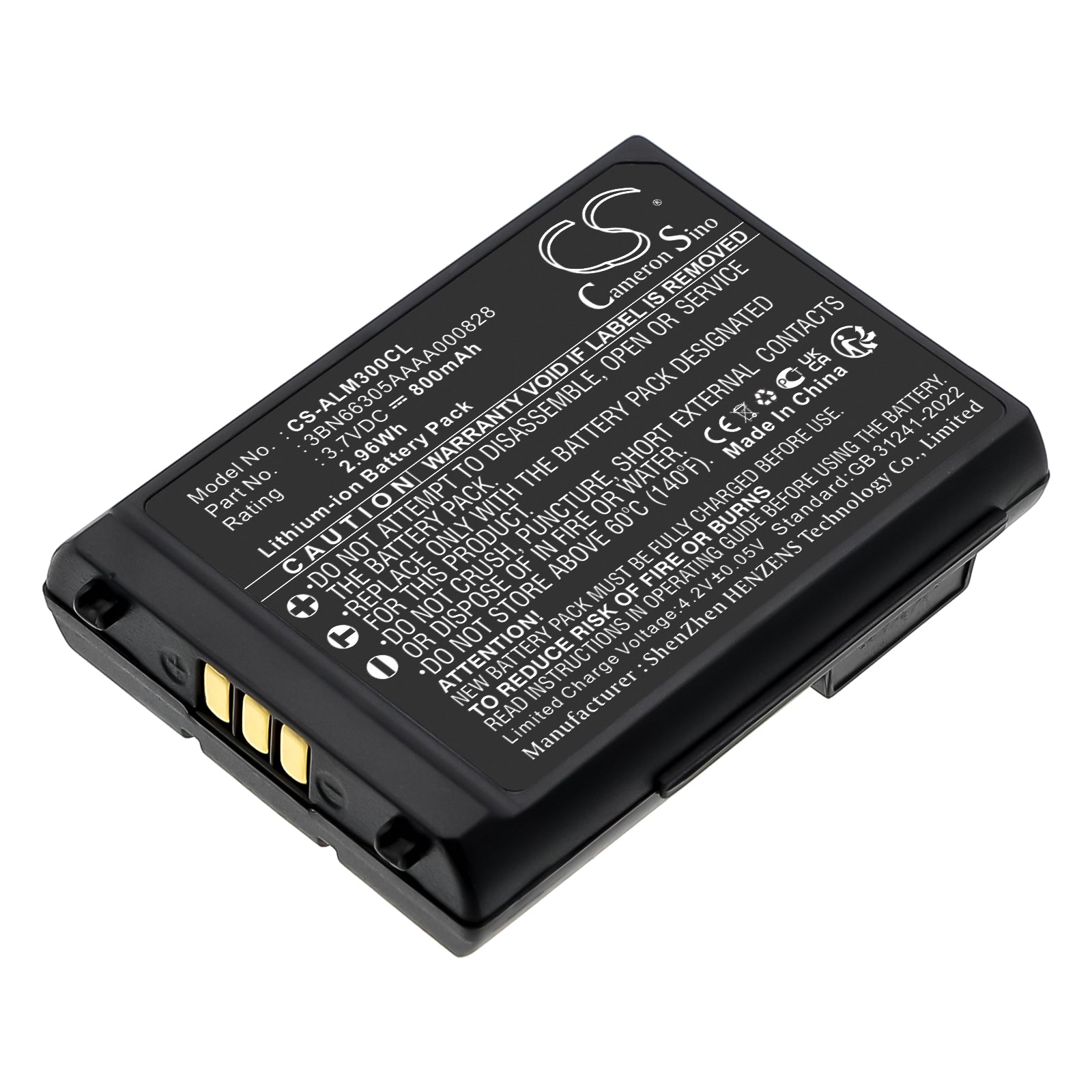 3.7V 800mAh/2.96Wh Li-ion Cordless Phone Battery for Octophon