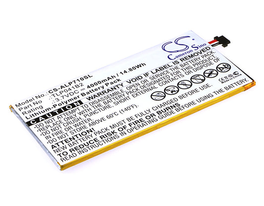 3.7V 4000mAh/14.80Wh Li-Polymer Tablet Battery for Alcatel