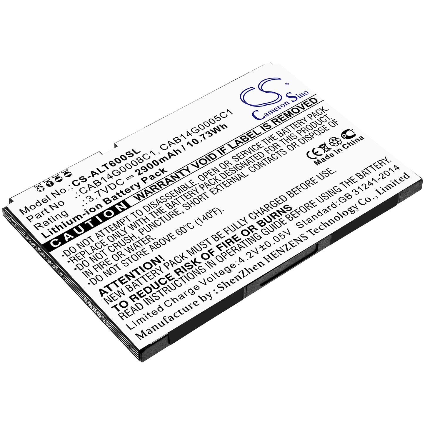 CS-ALT600SL Replacement Battery – Compatible with One Touch T60, OT-T60