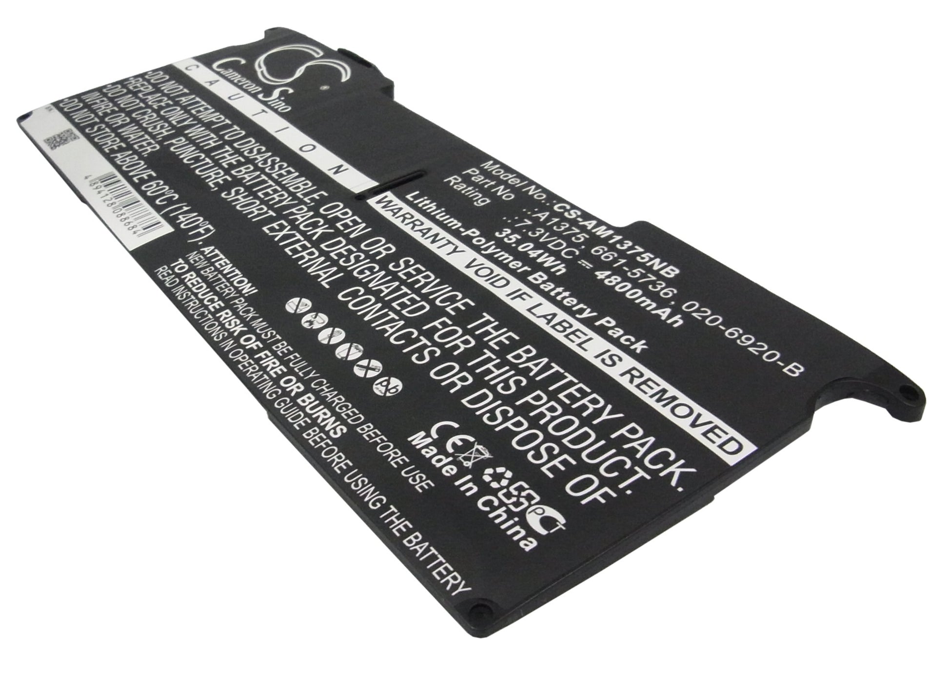 7.3V 4800mAh/35.04Wh Li-Polymer Notebook/Laptop Battery for Apple