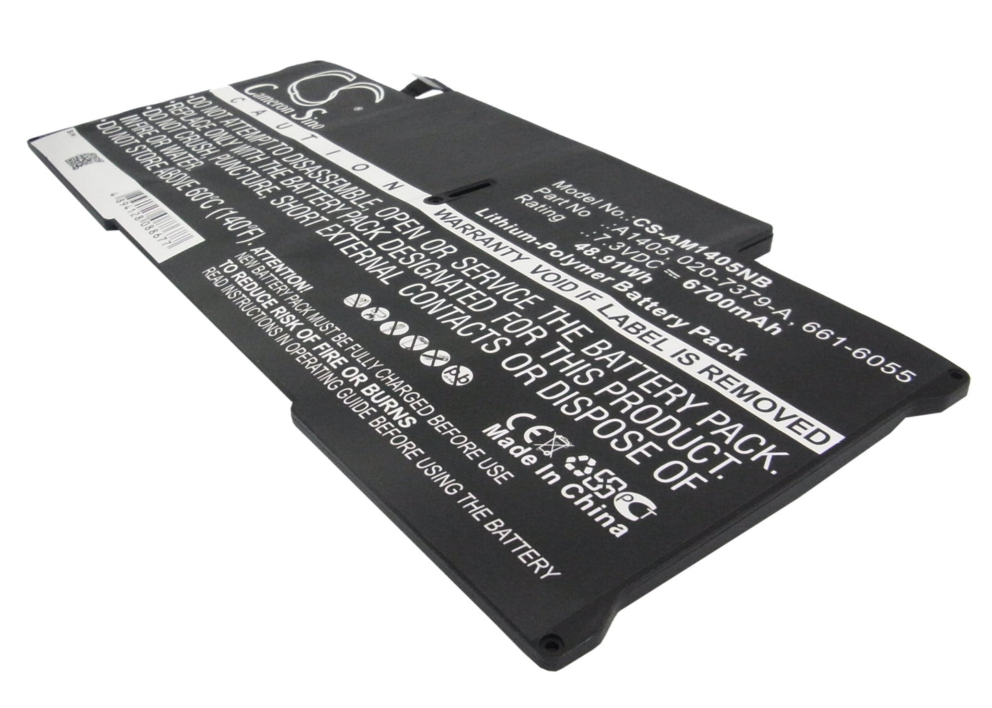 7.3V 6700mAh/48.91Wh Li-Polymer Notebook/Laptop Battery for Apple