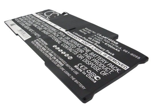 7.3V 6700mAh/48.91Wh Li-Polymer Notebook/Laptop Battery for Apple