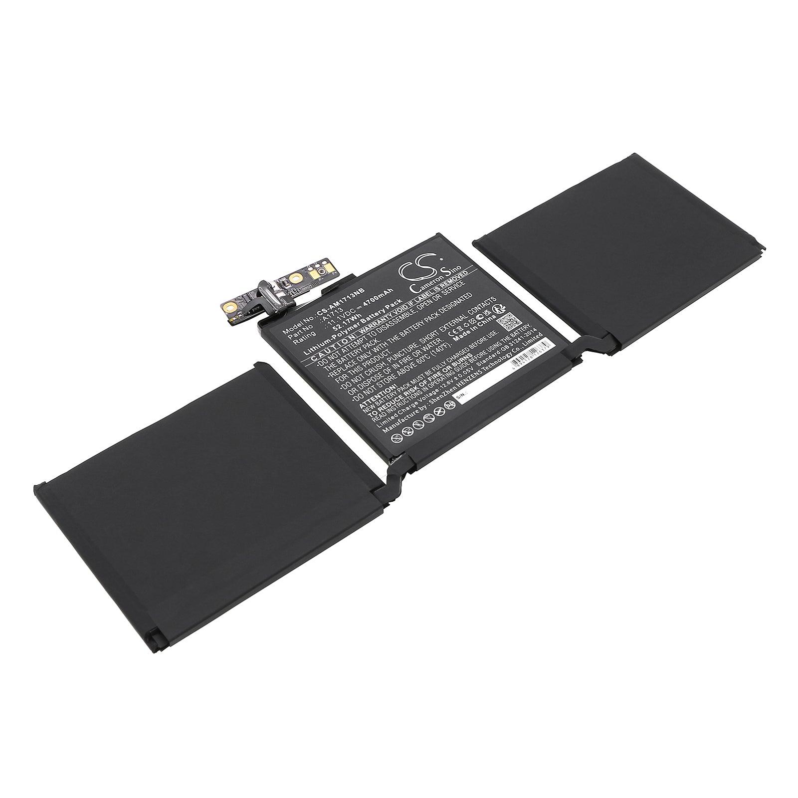 11.1V 4700mAh/52.17Wh Li-Polymer Notebook/Laptop Battery for Apple