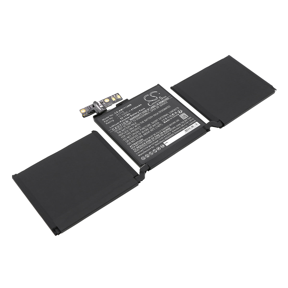 11.1V 4700mAh/52.17Wh Li-Polymer Notebook/Laptop Battery for Apple
