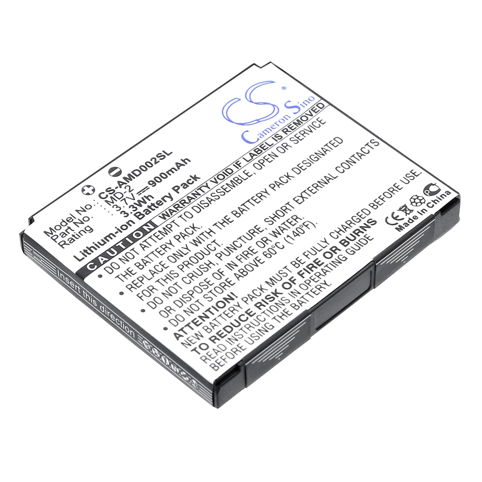 3.7V 900mAh/3.33Wh Li-ion VoIP Phone Battery for Tim Onda