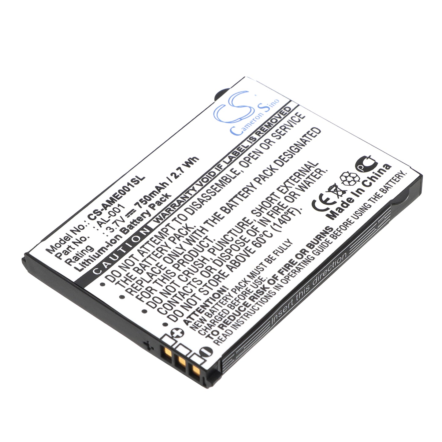 3.7V 750mAh/2.78Wh Li-ion VoIP Phone Battery for Orange