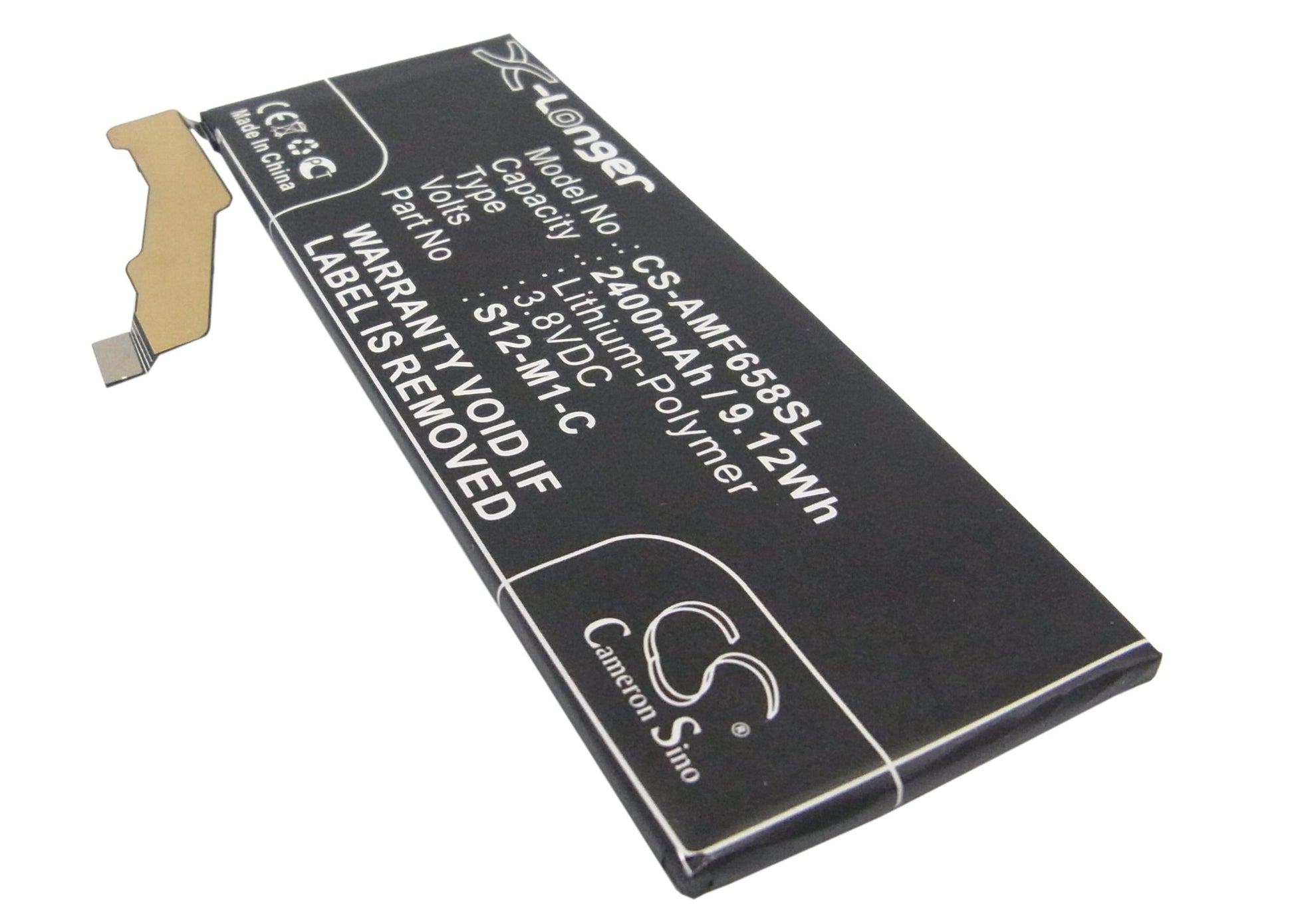 CS-AMF658SL 2400mAh / 9.12Wh  Suitable for Amazon Fire Phone, Fire Phone 32GB, Fire Phone 64GB