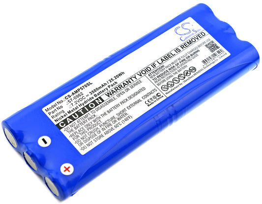 7.2V 3500mAh/25.20Wh Ni-MH Equipment/Survey Battery for AMX