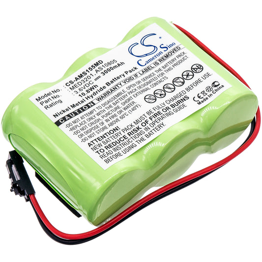 3.6V 3000mAh/10.8Wh Ni-MH Medical Battery for Welch-Allyn