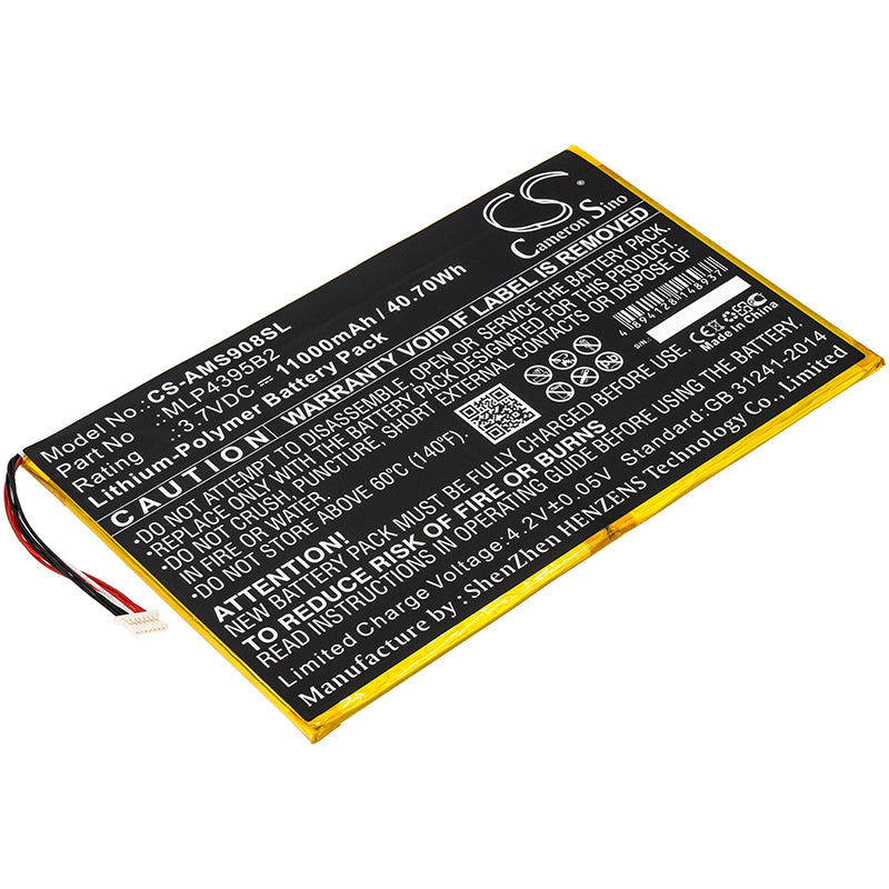 CS-AMS908SL Replacement Battery – Compatible with MaxiSys CV, MaxiSys MS908, MaxiSys MS908 Pro, MaxiSys MS908P, MaxiSys MS908P Pro, MaxiSys MY908, MaxiSys Pro, MS908CV, MS908S