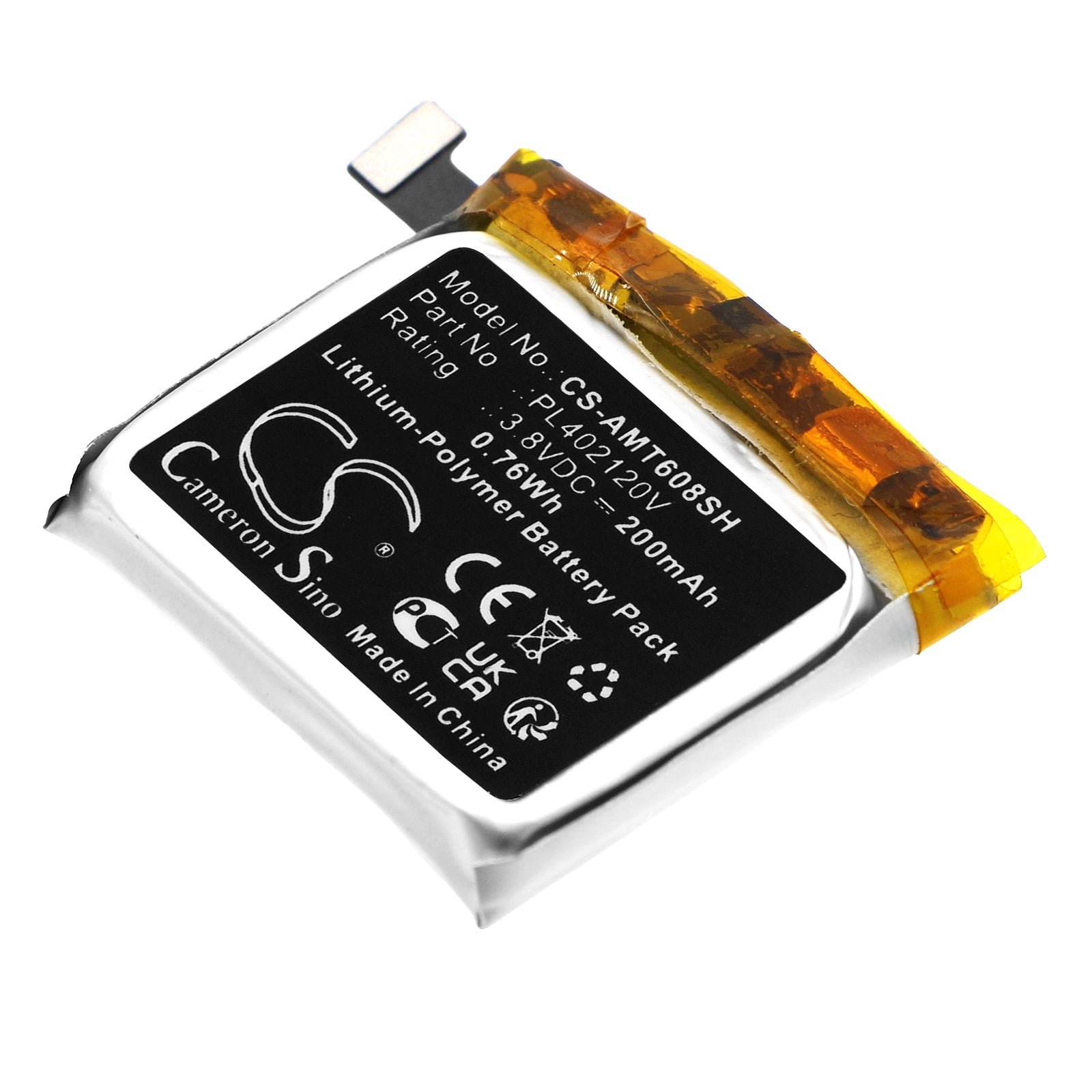 CS-AMT608SH Replacement Battery – Compatible with A1608, Bip