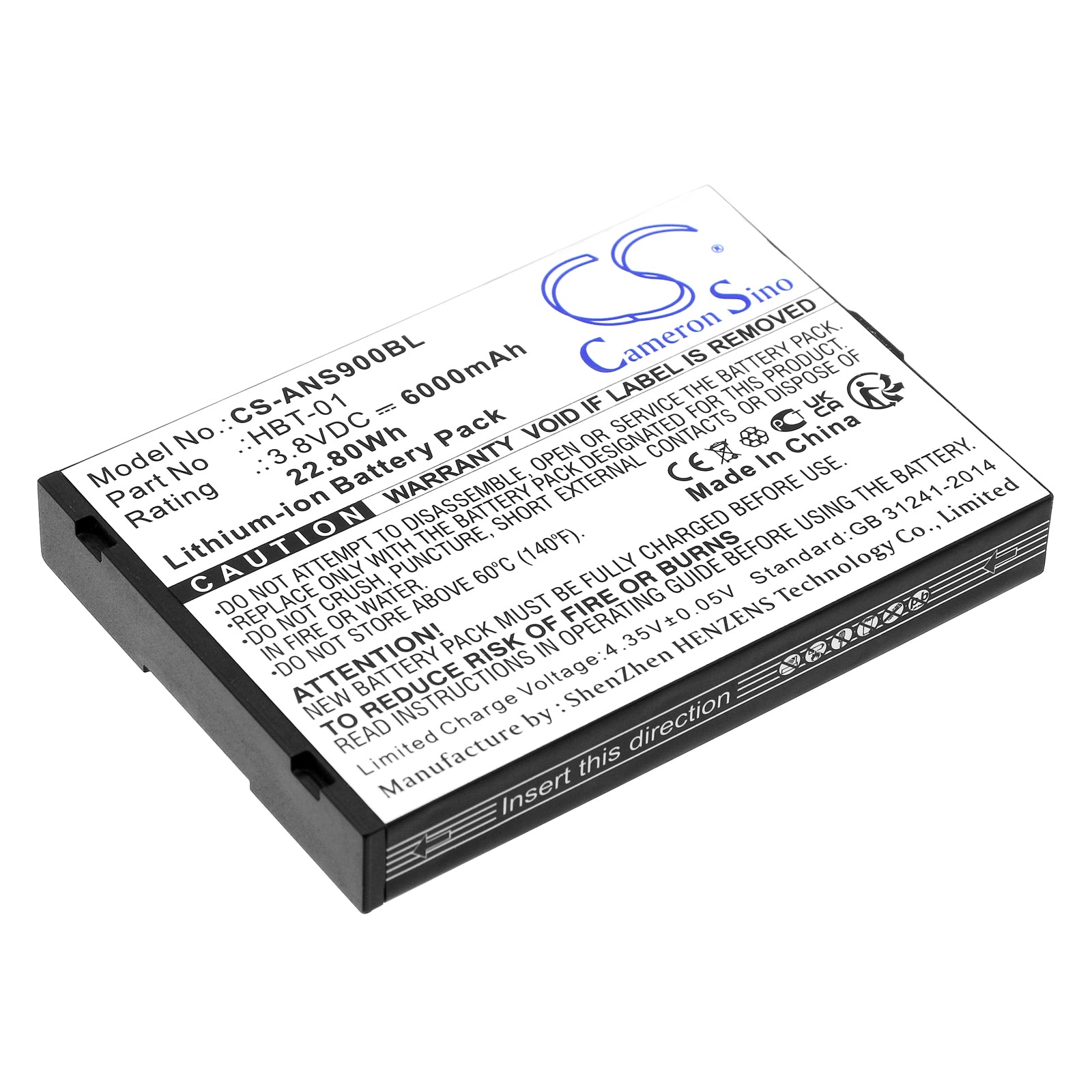 CS-ANS900BL Replacement Battery – Compatible with A90