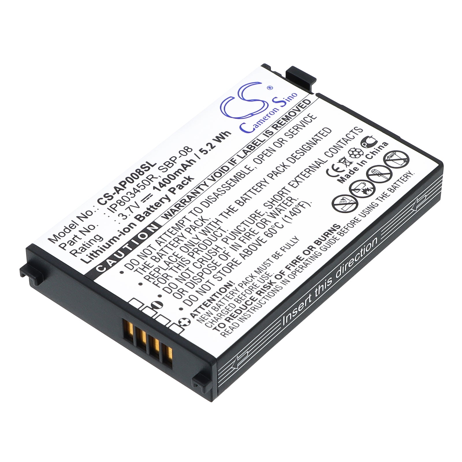 3.7V 1400mAh/5.2Wh Li-ion Mobile/SmartPhone Battery for Asus