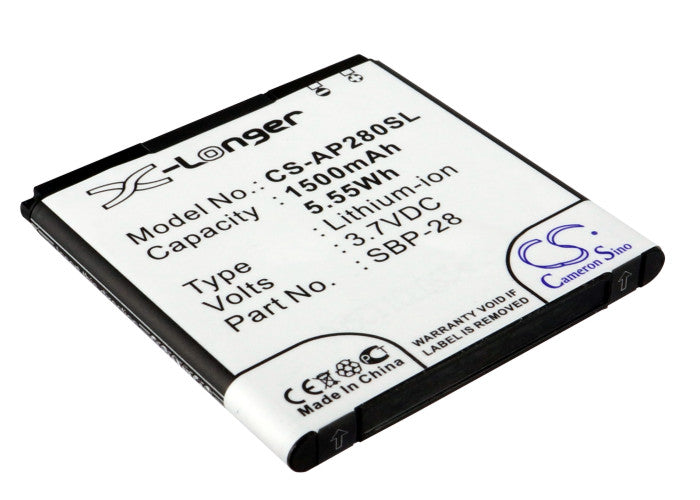 3.7V 1500mAh/5.55Wh Li-ion Mobile/SmartPhone Battery for Asus