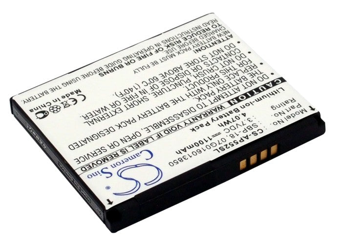 3.7V 1100mAh/4.07Wh Li-ion Mobile/SmartPhone Battery for Asus