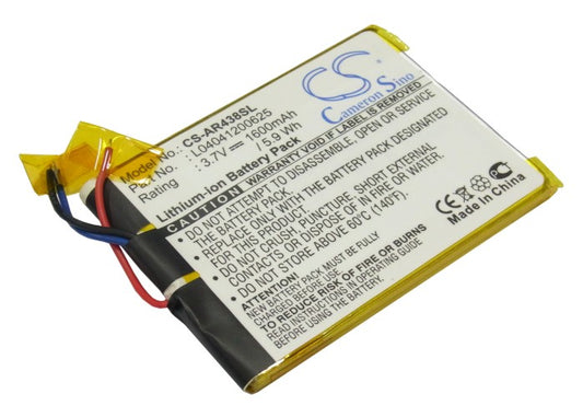 3.7V 1600mAh Li-Polymer MP3/MP4/PMP Battery for Archos