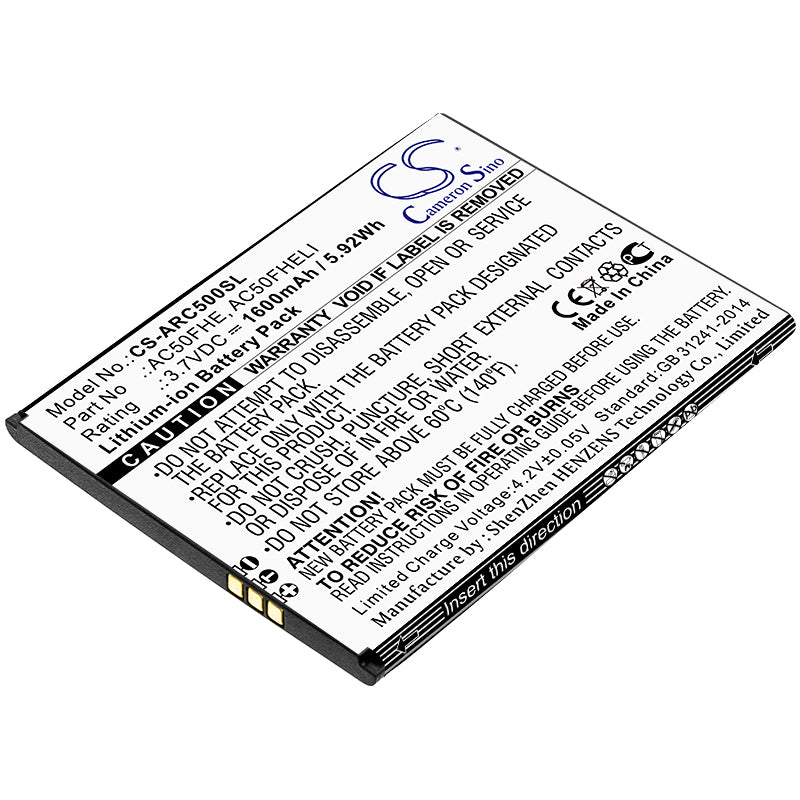 CS-ARC500SL Replacement Battery – Compatible with 50F Helium Lite, GX395872