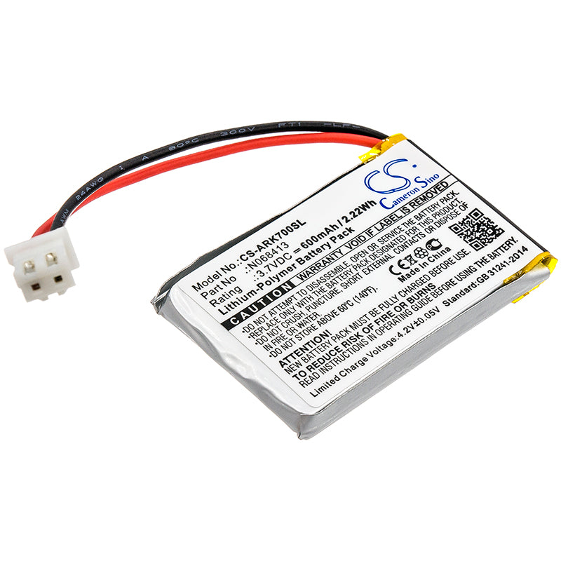 3.7V 600mAh/2.22Wh Li-Polymer GPS/Navigator Battery for Atrack