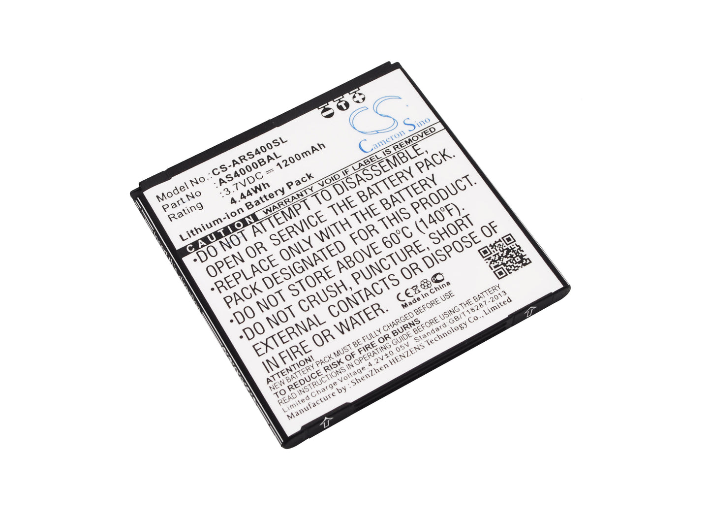 3.7V 1200mAh/4.44Wh Li-ion Mobile/SmartPhone Battery for ALIGATOR