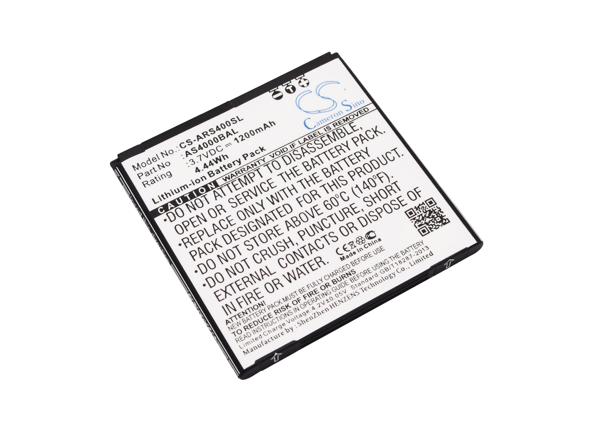 3.7V 1200mAh/4.44Wh Li-ion Mobile/SmartPhone Battery for ALIGATOR