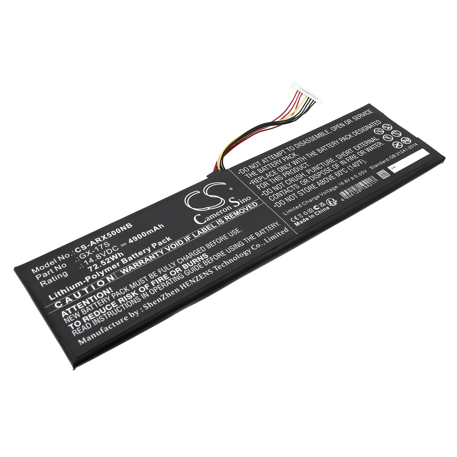 CS-ARX500NB Replacement Battery – Compatible with Aorus X3, Aorus X3 PLUS V3, Aorus X3 PLUS V5, Aorus X7, Aorus X7 v2