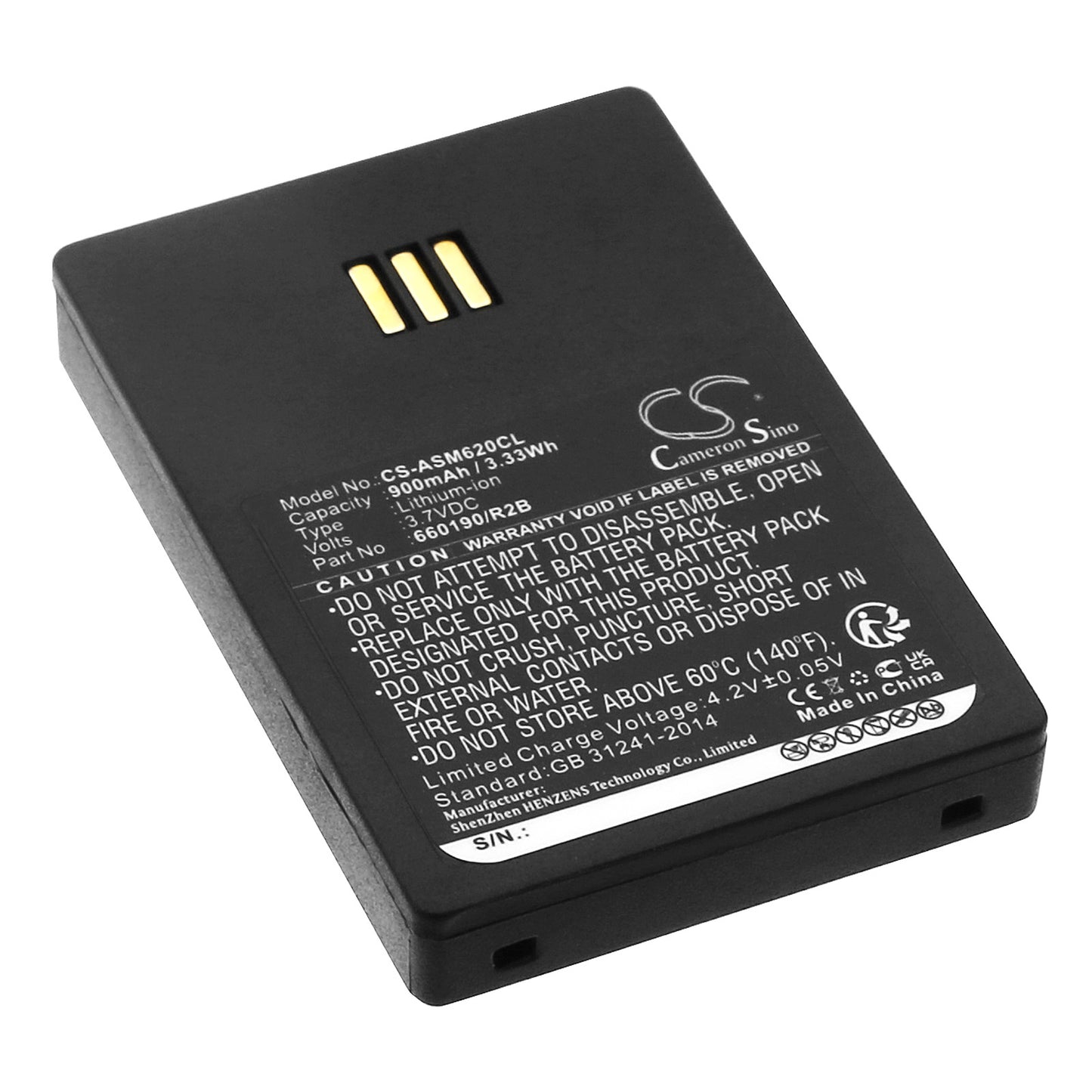 3.7V 900mAh/3.33Wh Li-ion Cordless Phone Battery for Siemens