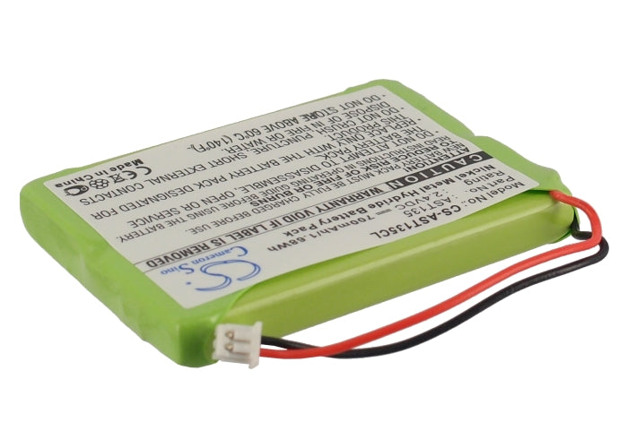 2.4V 700mAh Ni-MH Cordless Phone Battery for Ascom